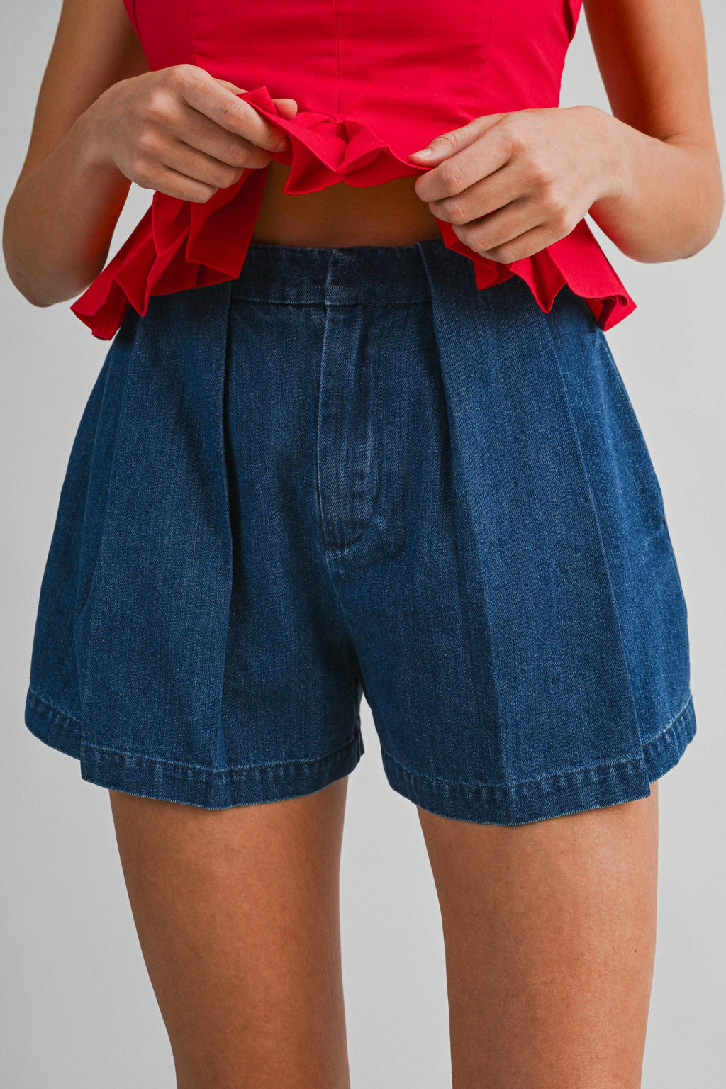 Zaya Pinstripe Shorts - PRE-ORDER