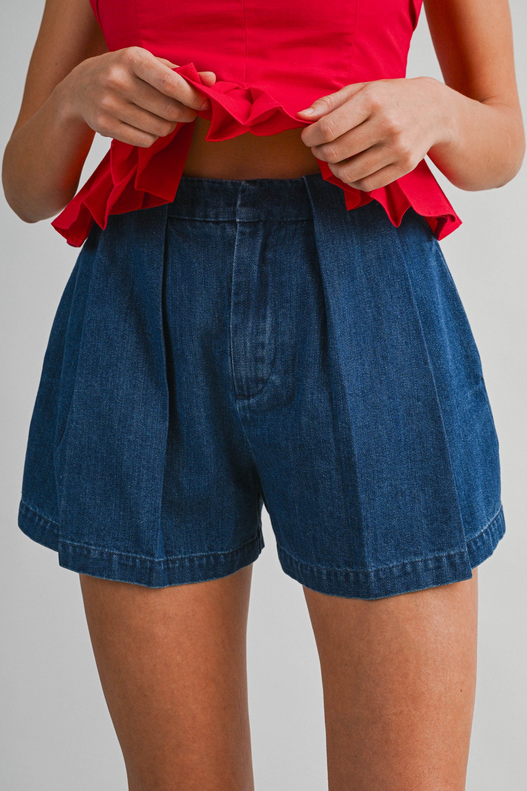 Zaya Pinstripe Shorts - PRE-ORDER