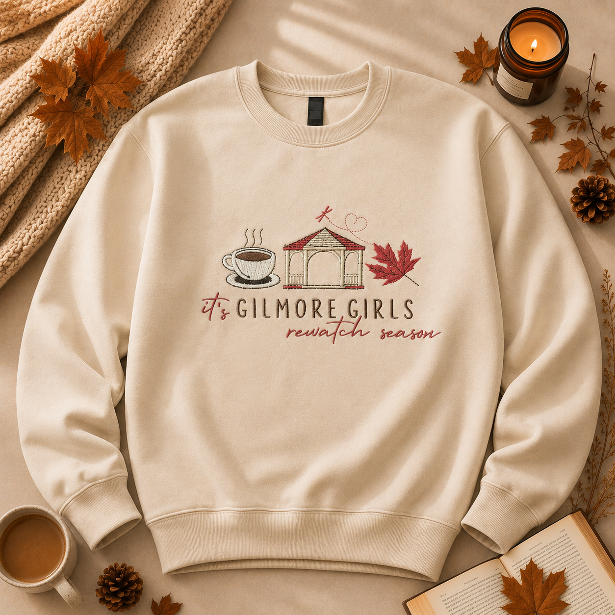 🍂☕️  Gilmore Girls rewatch season -Crewneck