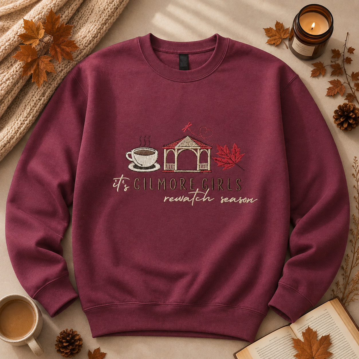 🍂☕️  Gilmore Girls rewatch season -Crewneck