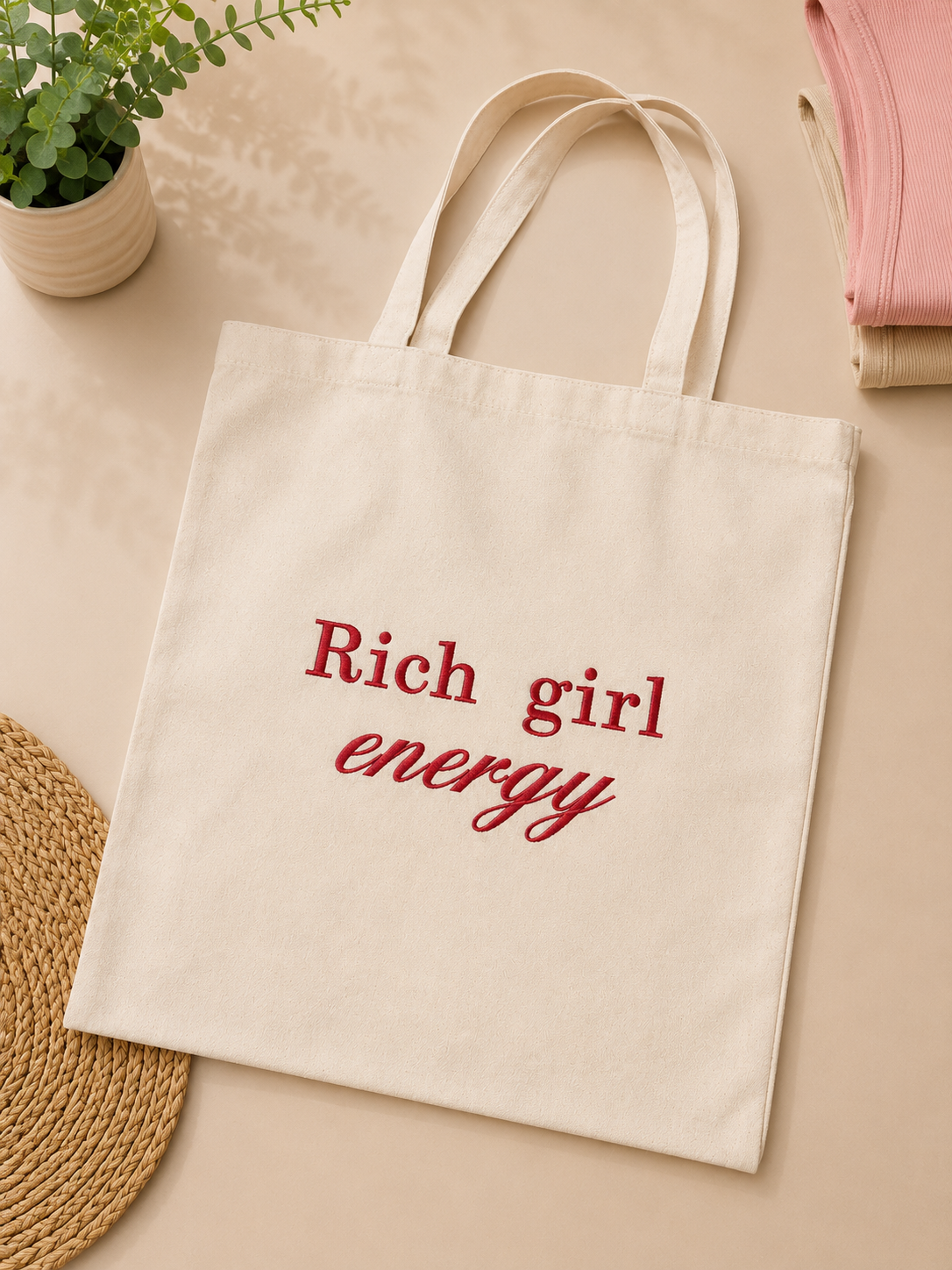 Rich Girl Energy tote bag