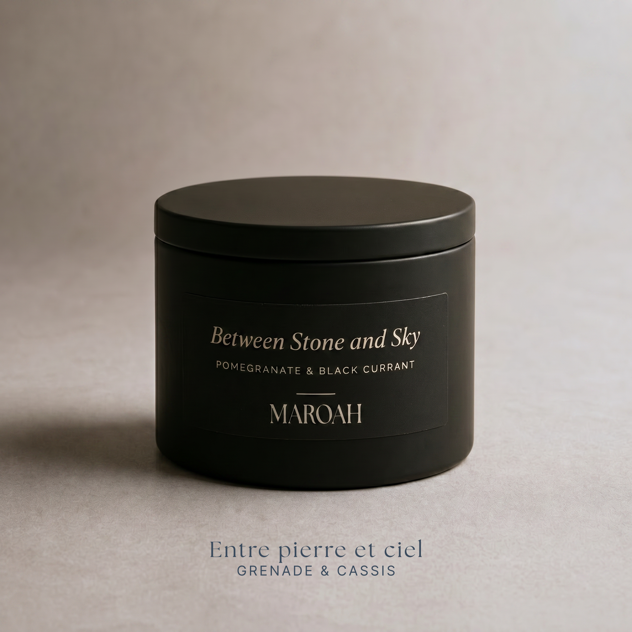 Between Stone & Sky – Entre pierre et ciel – Bougie Parfumée · Boîte