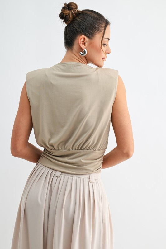 Aria Draped Wrap Top - PRE-ORDER