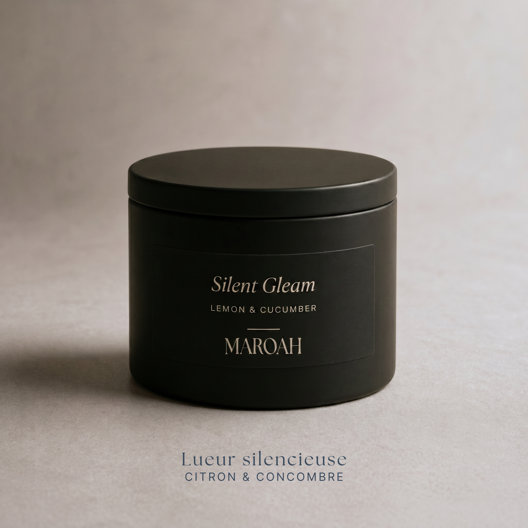Silent Gleam – Lueur silencieuse – Bougie Parfumée · Boîte